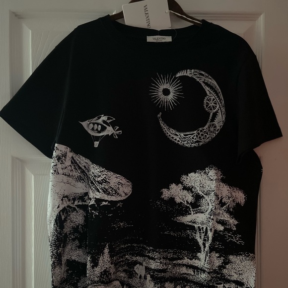 VALENTINO DREAMATIC PRINT T-SHIRT SIZE SMALL NEW - Picture 2 of 5